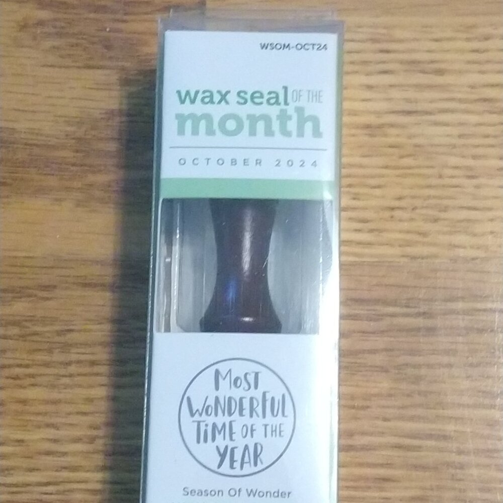 Spellbinders Wax Seal Stamp & a bag of wax - Most Wonderful Time of the Year